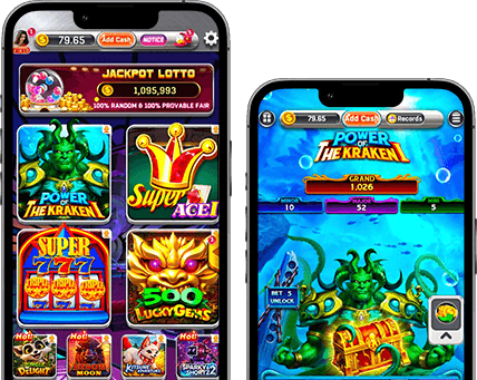 Jaiho91 mobile app on two phones showing the game lobby and a live themed game